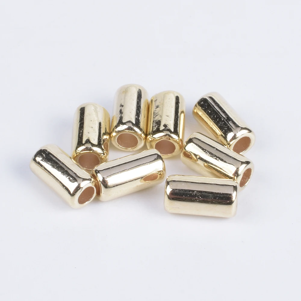 200 шт./лот CCB цилиндрические свободные бусины сделай сам для ожерелья браслета