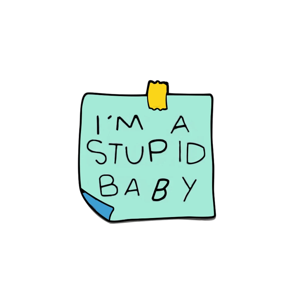 note 1 Cute Note Brooches Daily Plan Save Paper Memo Message Icon Lapel Enamel Pin Funny Cartoon Pins For Women Men Shirt Badge Jewelry - Окраска металла: note 1
