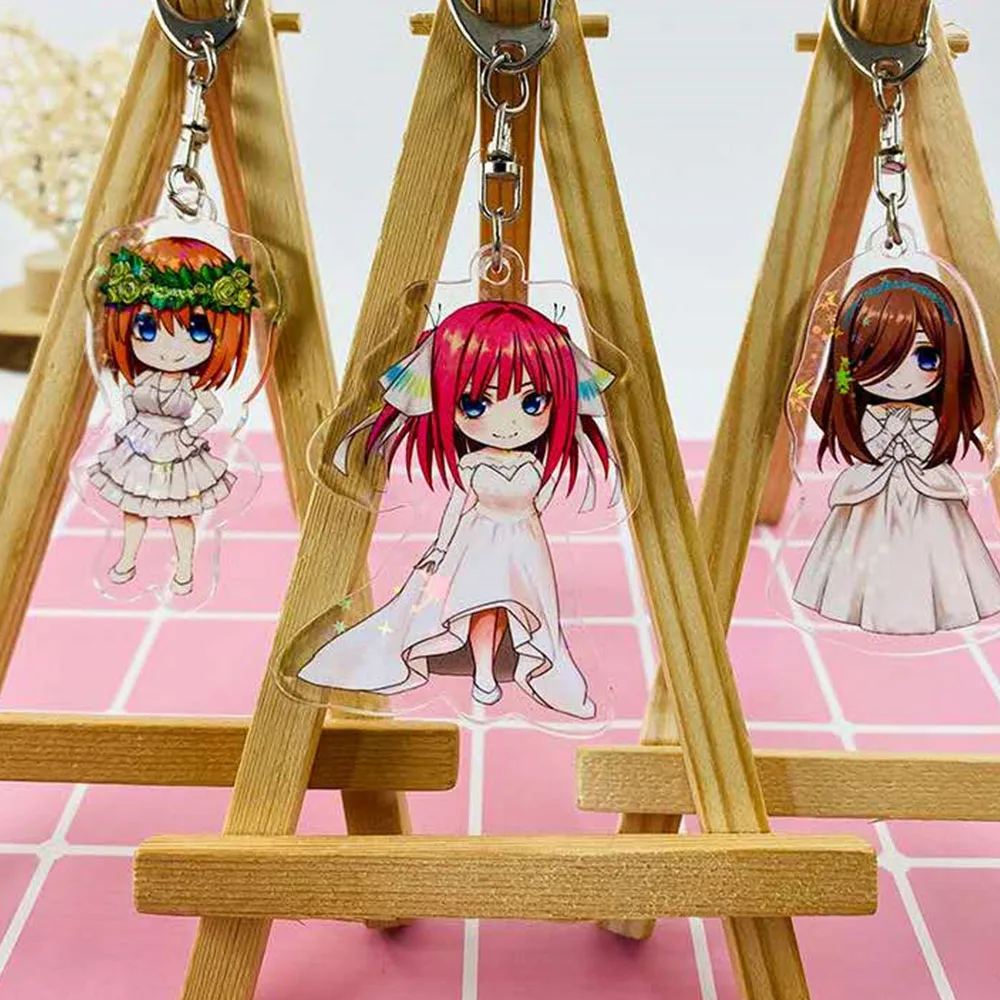 

Anime Quintessential Quintuplets Acrylic Keychain Itsuki Miku Ichika Nino Acrylic Figure keychain Collection Toys Gifts For Kids