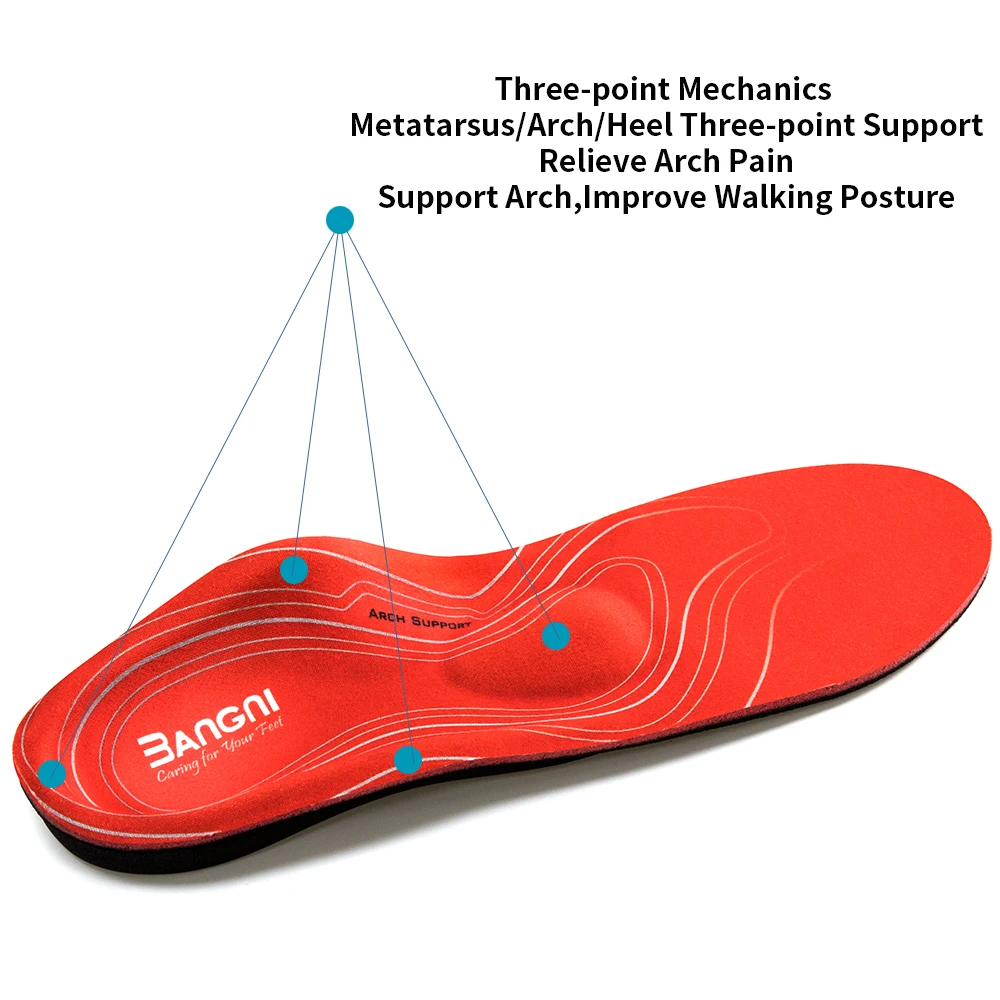

Severe Flat Feet Insoles Orthotic Arch Support Inserts Orthopedic Shoes Soles Heel Pain Plantar Fasciitis Men Woman