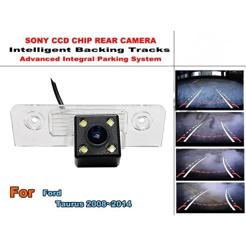 

Динамические треки для Ford Taurus 2008 ~ 2014 HD автомобильные резервные камеры CCD камера заднего вида с ночным видением Водонепроницаемая