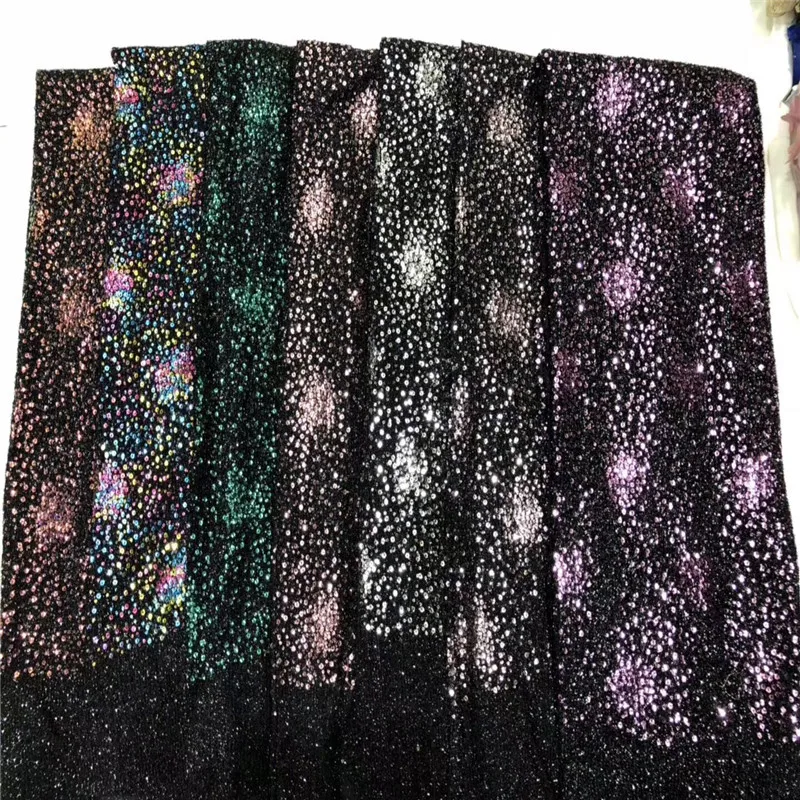 2019 Высококачественная африканская Кружевная Ткань бархатная французская