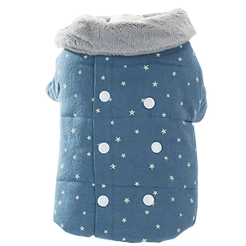 Куртка для домашних животных с хлопковой подкладкой пальто собак на осень и зиму