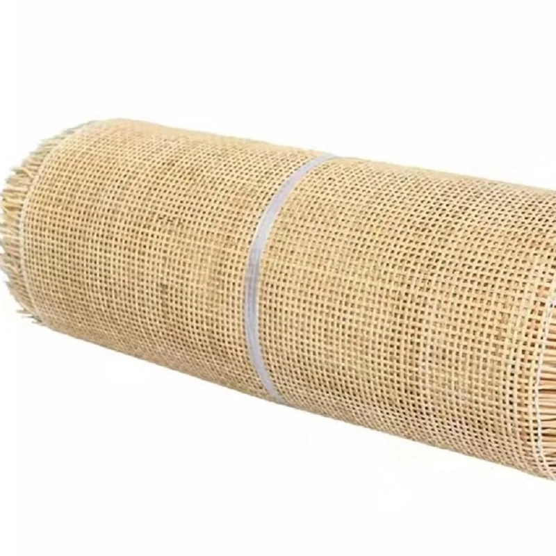 

40cm/45cm/50cm Width Checkered Natural Cane Webbing Indonesian Real Rattan Wicker Wall Decor Door Chair Table Repair Material