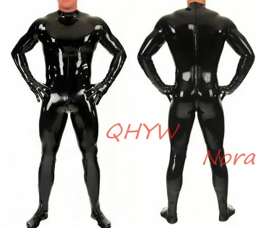 

Sexy Latex Man Body Catsuit with Gloves&socks Back Zippers Alice In Wonderland Costume Adult Cosplay Costume Anime Cosplay