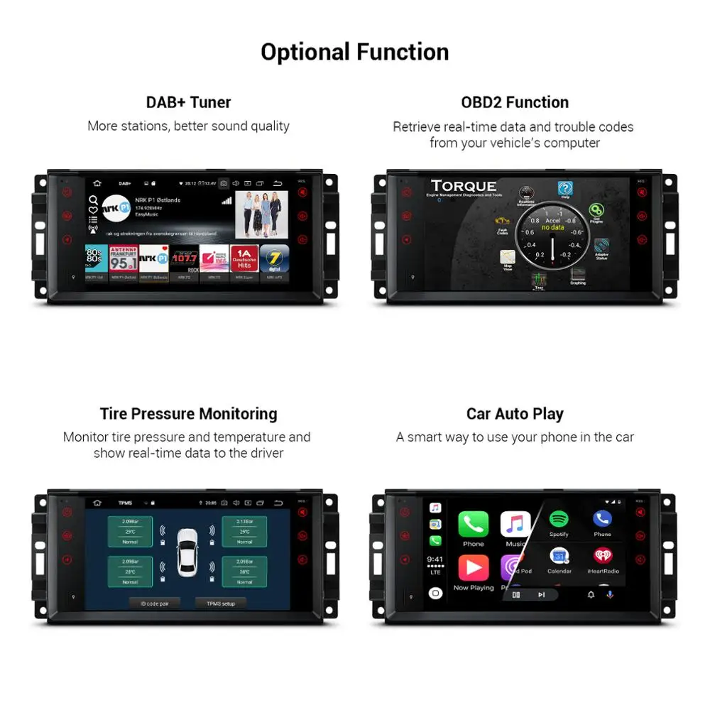 XTRONS 7&quot Android 10.0 Car Radio GPS Navigation for JEEP Patriot Liberty Wrangler Compass DODGE Chrysler NO DVD Player | Автомобили и