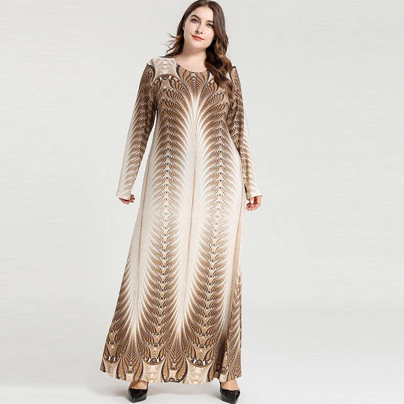 2020 новое прибытие плюс размер женское печатное модное с длинным рукавом