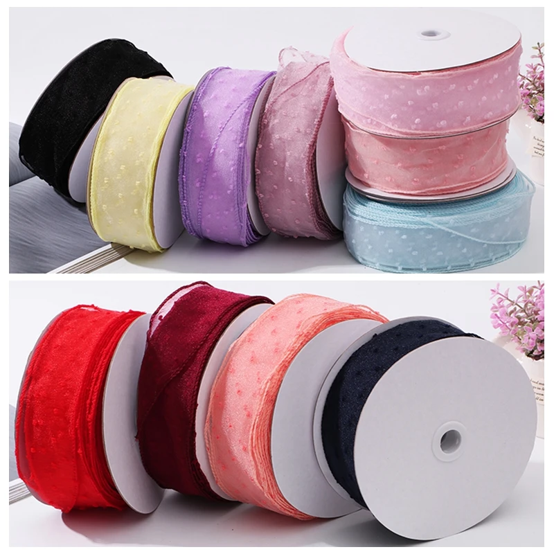 Полупрозрачная Марля в Корейском стиле с помпоном для девочек лента волос DIY