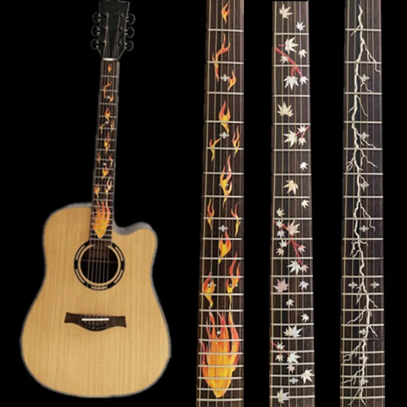 

Cross Inlay Decals Fretboard Sticker For Electric Acoustic Guitar Bass Ultra Thin Sticker Ukulele Guitarra Accessories