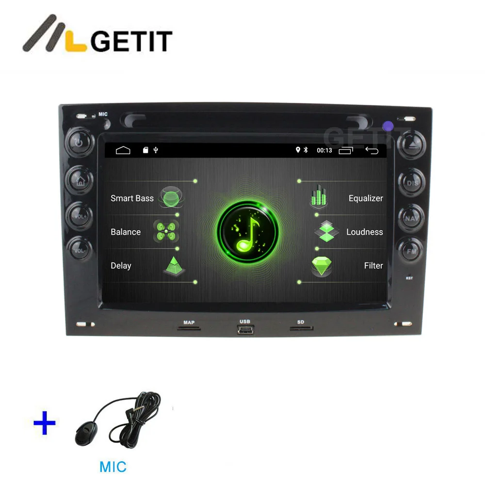 DSP 2G-RAM 16G-ROM DSP 64G PX6 Android 9 автомобильный DVD стерео Мультимедийный плеер gps радио для Renault Megane 2 2003-2008 - Цвет: DSP 2G-RAM 16G-ROM