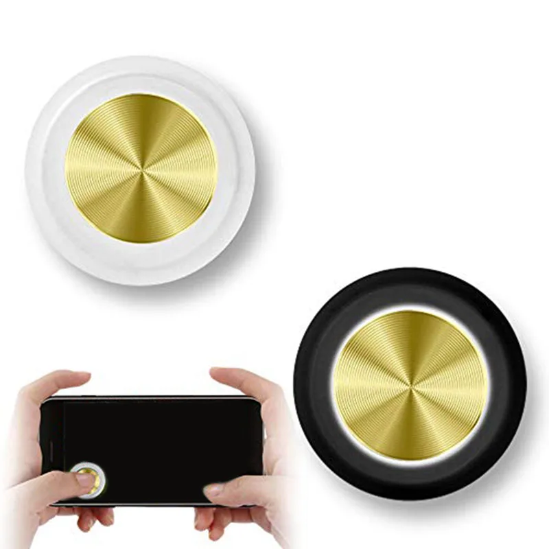 

Mobile Phone Game Joystick Metallic Plated Game Control Contact Screen Joypad Game Controller for iPhone Android 2PACK