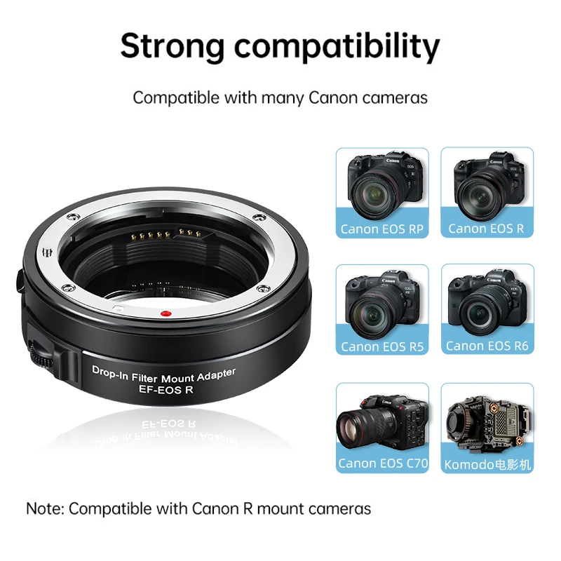 ef eos r auto focus camera lens adapter ring with cpl filter replacement for ef ef s lens to canon eos rp r r5 r6 camera free global shipping