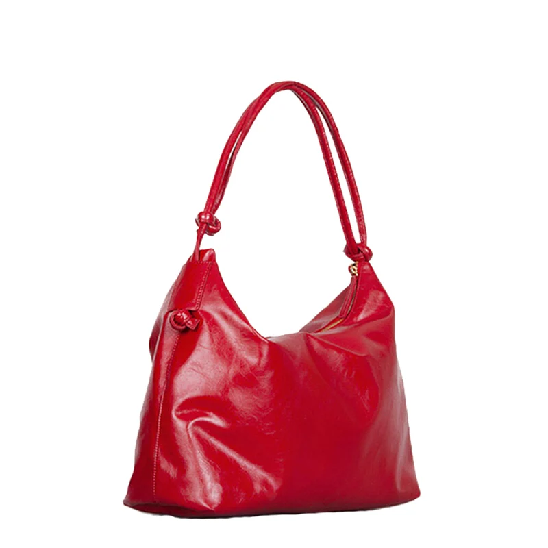 

New Autumn 2020 Women Bag Solid Color Simple Large Capacity Shoulder Pack Casual Soft Portable Travel Package D069