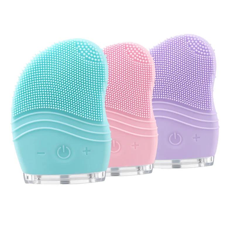 USB щетка для очищения лица электрическая силиконовая мини звуковая очищающее