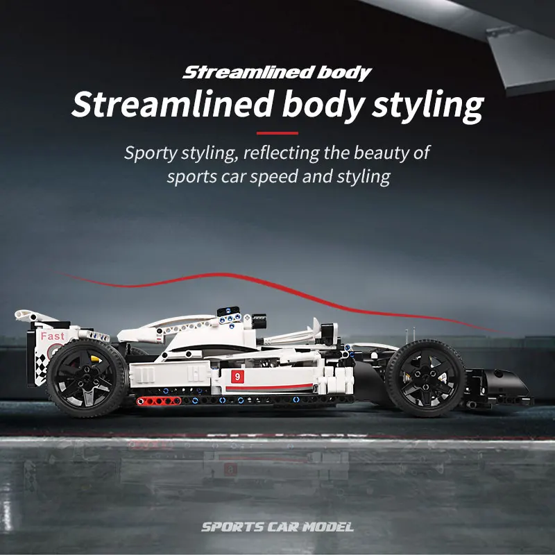 Форма KING 13117 Technic RC F1 гоночный автомобиль строительные блоки кирпичи образование
