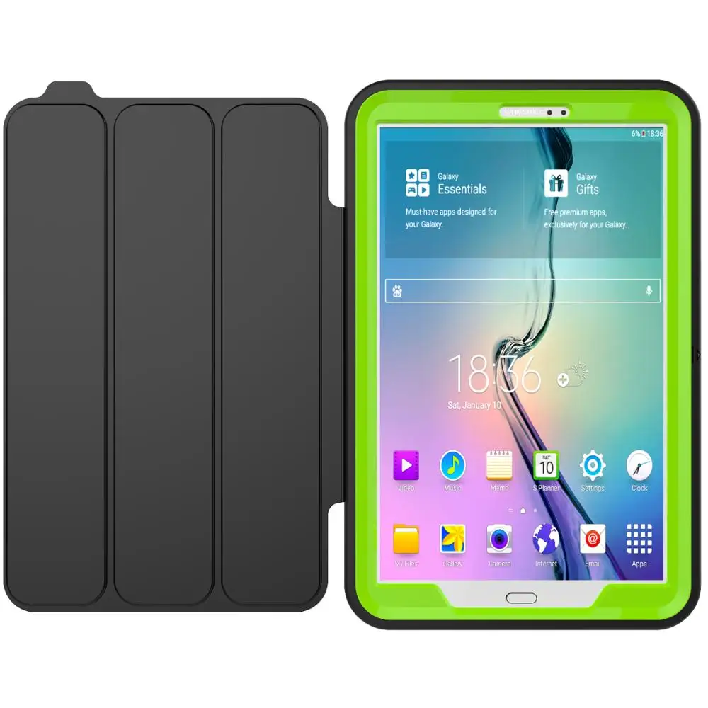 Для samsung Galaxy Tab A 10,1 T580 T585 SM-T580 Smart Cover Funda Защитная пленка для экрана для детей Противоударная Броня прочная полная защита