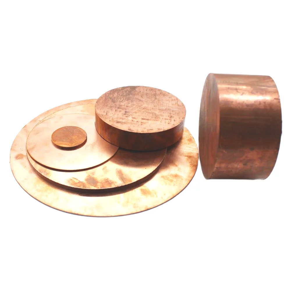 Pure 99.5% Round Copper Plate Electrode Sacrificial Anode Sheet
