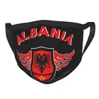 Албания ОАК Косово Shqiptar маска против дымки пыле Регулируемый герб уход за кожей лица маска Защита унисекс респиратор рот муфельная печь