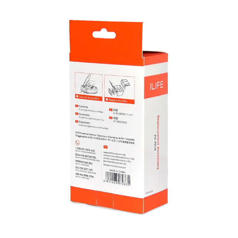 ILIFE V5s Pro V3s Pro V55 Pro 10 шт. фильтрующий элемент запасные части комплект для замены