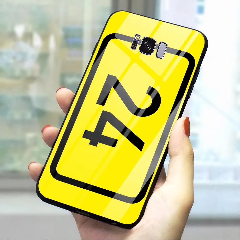 Баскетбол номер дизайн Стекло чехол для телефона для samsung A70 чехол Galaxy A60 M40 A50 A40 A20 A30 A10 S7 край S8 S9 плюс S10