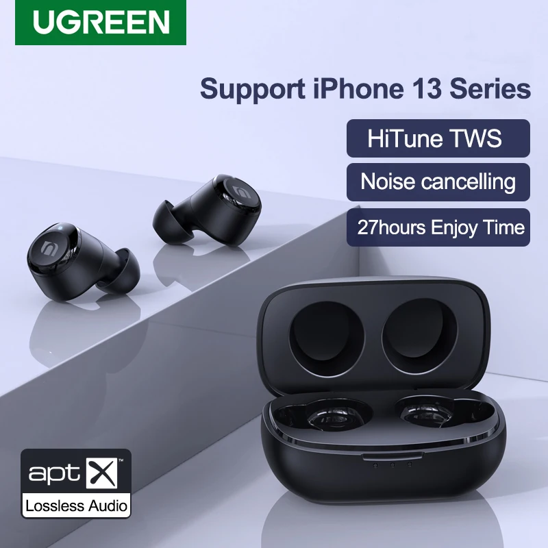 

Ugreen HiTune TWS Bluetooth 5,0 наушники беспроводные спортивные наушники для бега стерео наушники гарнитура с микрофоном наушники