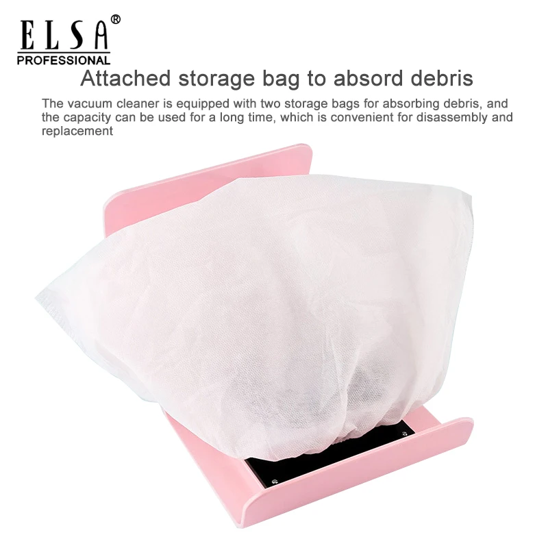 40 Вт Мощный коллектор для всасывания пыли с ногтей пылесос 2 пылесборниками