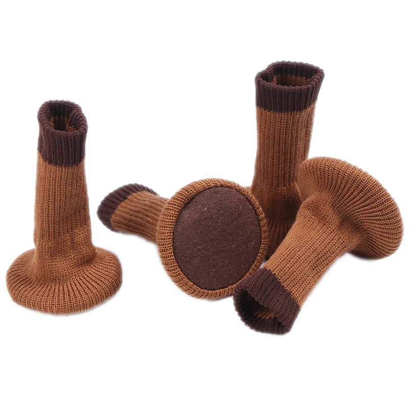 

4 Pcs/lot Bathroom Home Decor Kitchen Furniture Anti Noise Slider Caps Non-Slip Table Sock Foot Pad Chair Leg Floor