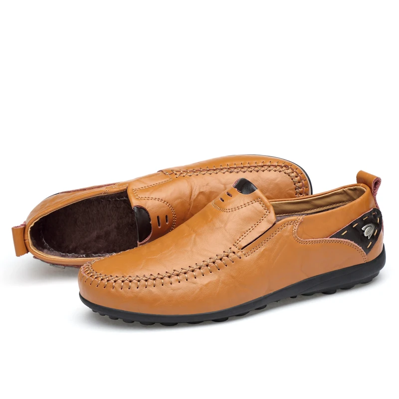 Итальянская мужская обувь повседневные Роскошные брендовые зимние мужские