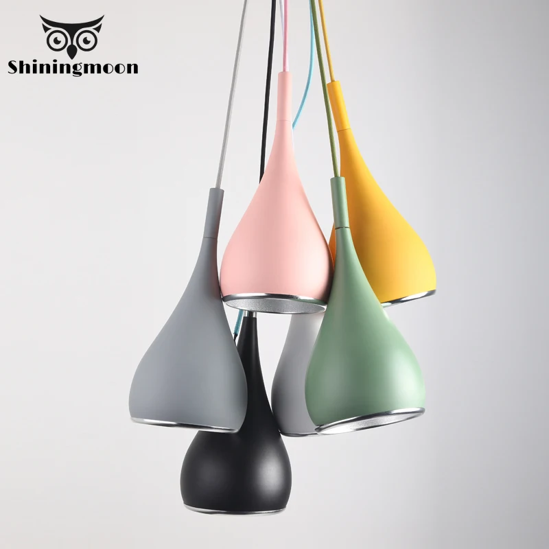 

Современные светодиодсветодиодный подвесные светильники, промышленный алюминиевый абажур, Подвесная лампа для столовой, домашний декор, П...