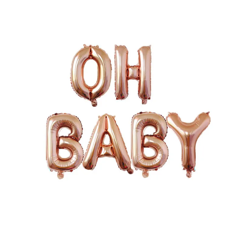 16 дюймов розовое золото номер воздушный шарик из алюминиевой фольги с надписью