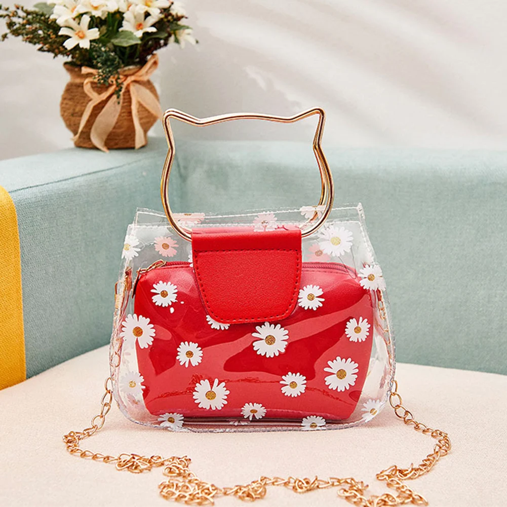 2020 модная прозрачная подарочная сумка через плечо мессенджер из искусственной