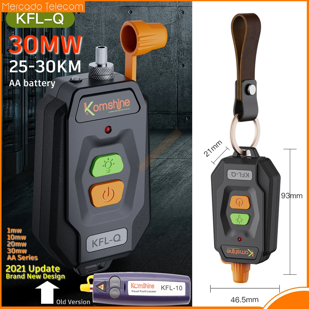 

Мини-тестер для оптического кабеля, 25-30 км, 650 нм