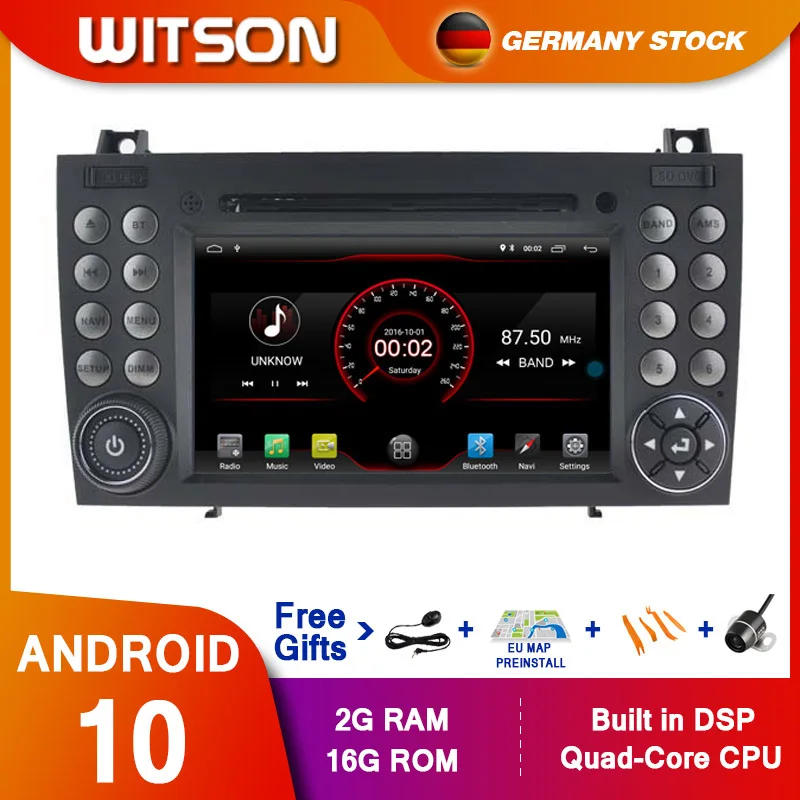 DE В наличии! WITSON! PX5 Android 10 DPS автомобильный DVD плеер для Benz R171 W171 SLK SLK200 GPS Octa Core 4 Гб RAM