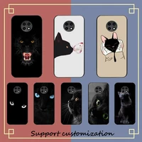 black cat eyes phone case for redmi note 8a 7 5 note8pro 8t 9pro coque for note6pro capa
