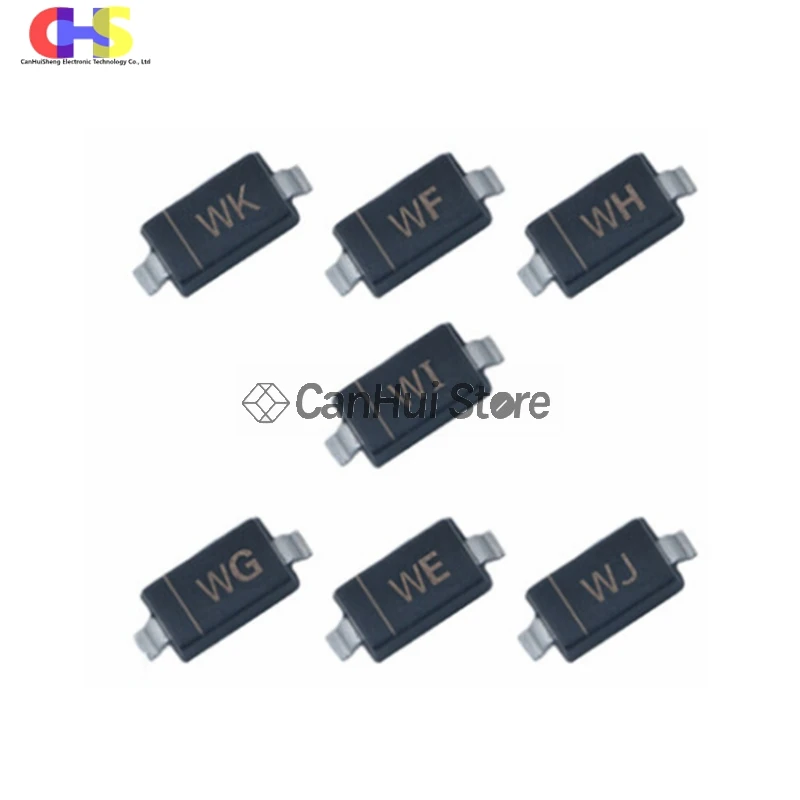 100 шт. SMD Диод Зенера 1206 BZT52C 4V7 5V1 5V6 6V2 6V8 7V5 8V2 9V1 10V 12V 15V 16V 18V 20V 24V 27V 30V 33V 36V 39V 43V SOD-123 |