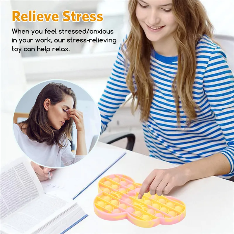 

Fitget Toys Push Pops Bubble Sensory Toy Autism Needs Stress Reliever Toys Adult Kid Anti-stress Pop Its Fidget Reliver Stresst