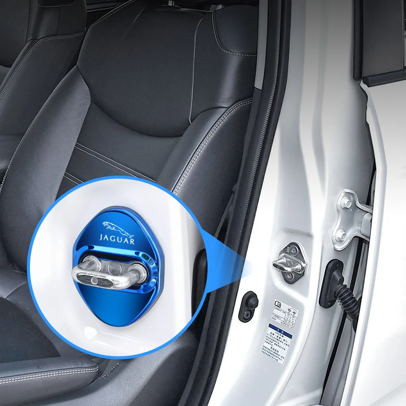 4 шт. наклейки на чехол из нержавеющей стали для Jaguar XE X S F XF XKR XJ XK XEL XFL XJL XJ6 XJS I-Pace |