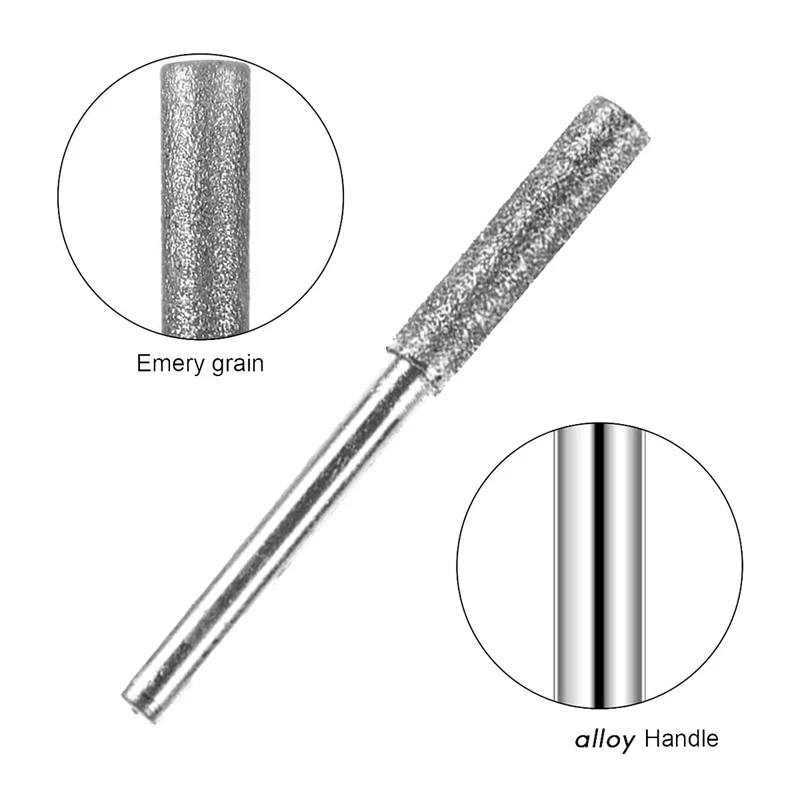 

50 Pieces Chainsaw Sharpener Stone Burr Grinding Stone File, Polishing Grinding Tool Grinding Bits, 5/32 Inch/ 4 mm