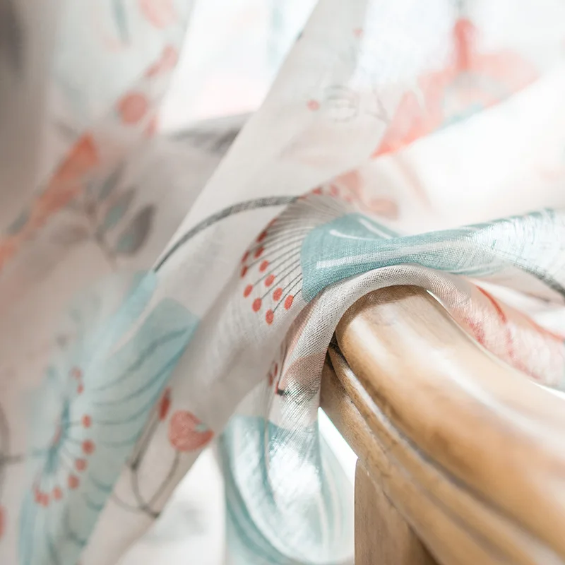 Современные бутиковые Классические хлопковые шторы с принтом для гостиной