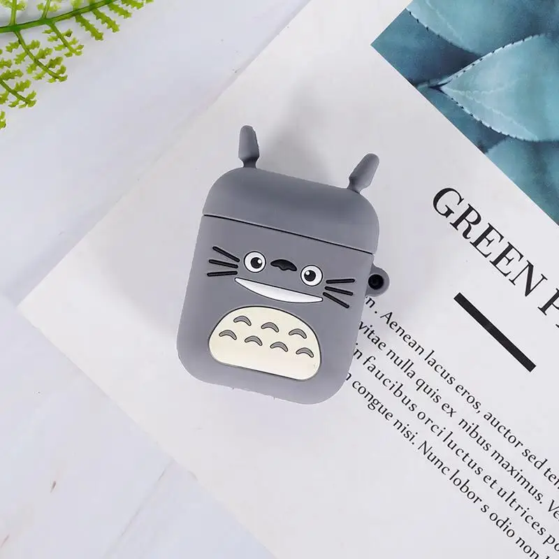 GJ0059 Чехол для AirPods с милым рисунком милой свиньи кошки, мягкий силиконовый беспроводной Bluetooth чехол для наушников s для Apple Airpods 1 2, чехол Funda - Цвет: GJ0059