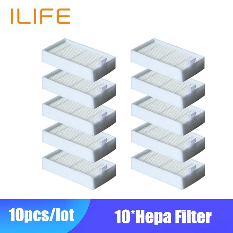 10 шт. фильтры для пылесоса ilife v50 HEPA фильтр v55 детали пылесоса|Запчасти пылесоса| |