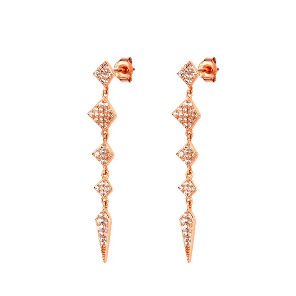 

Earrings 2021 Trend Unusual Classic Fashion White Rhombic Earrings Gift Jewellery Free Shipping