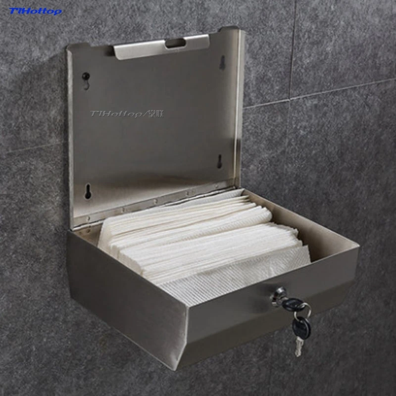 Mirror Surface Stainless Steel Paper Towel dispenser Bathroom Hotel Toilet Hand Dispenser Holder Tissue Box | Дом и сад