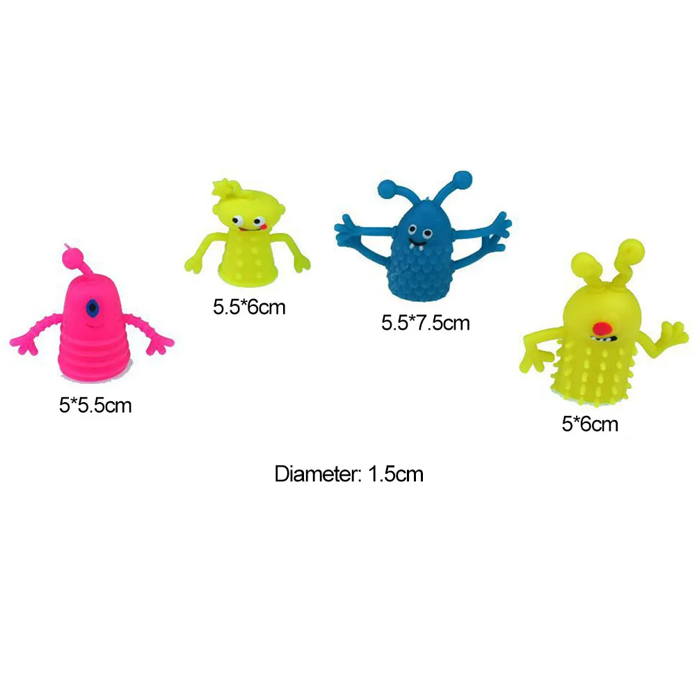 4 шт./лот случайный цвет новинка симпатичные пластиковые куклы для рук из ТПР