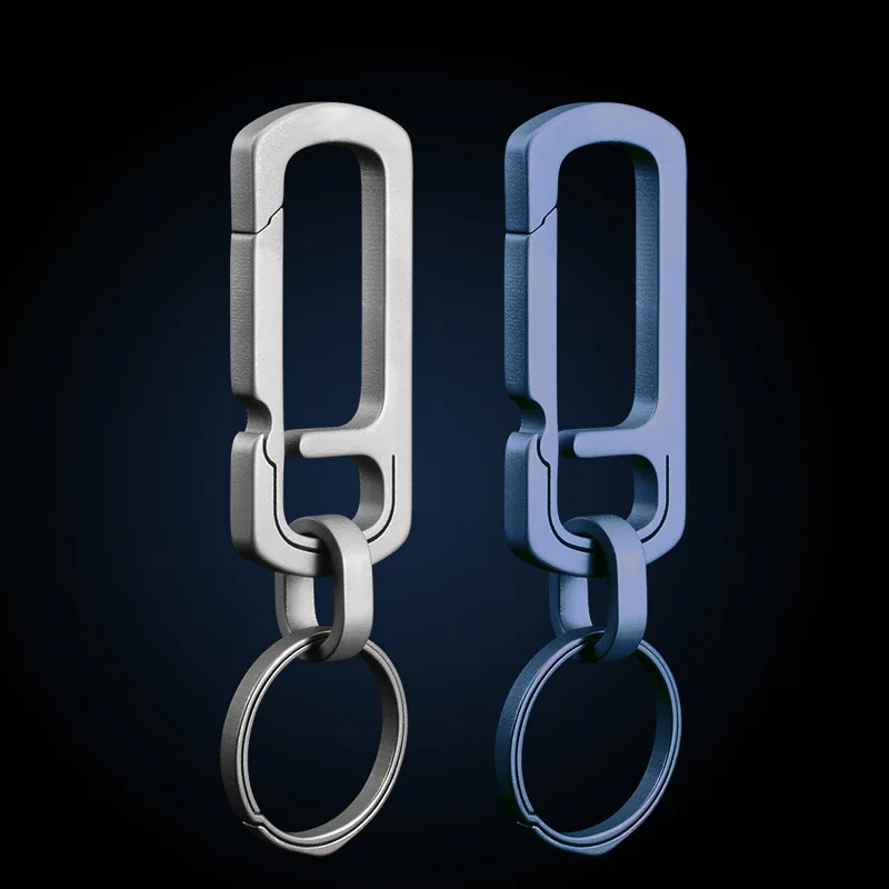 Брелок из титанового сплава с открывалкой для бутылок и кольцом ключей 26 мм |