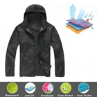 1 @ # быстросохнущее кожаное пальто Солнцезащитная Водонепроницаемая ультрафиолетовая Женская тонкая армейская верхняя одежда Ультралегкая ветрозащитная куртка