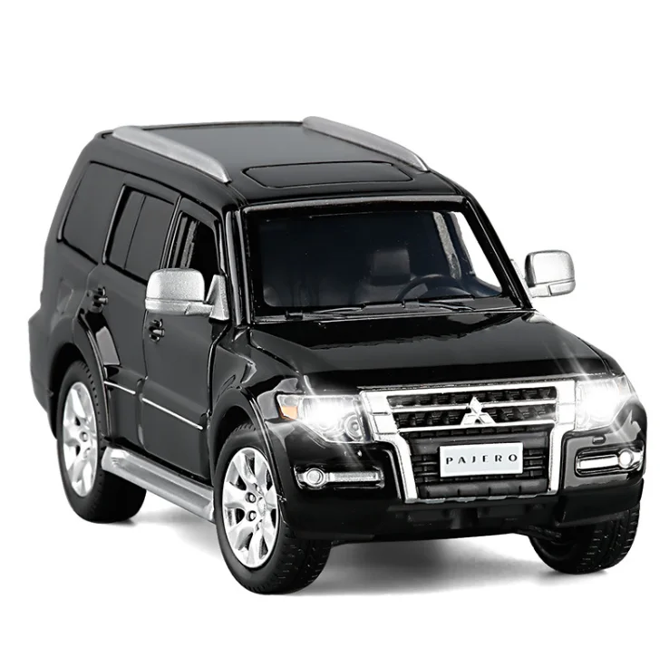 

Модель 1: 32 Pajero V97 SUV, шесть дверей, звукосветильник модель рулевого амортизатора, игрушечный автомобиль, детский подарок на день рождения