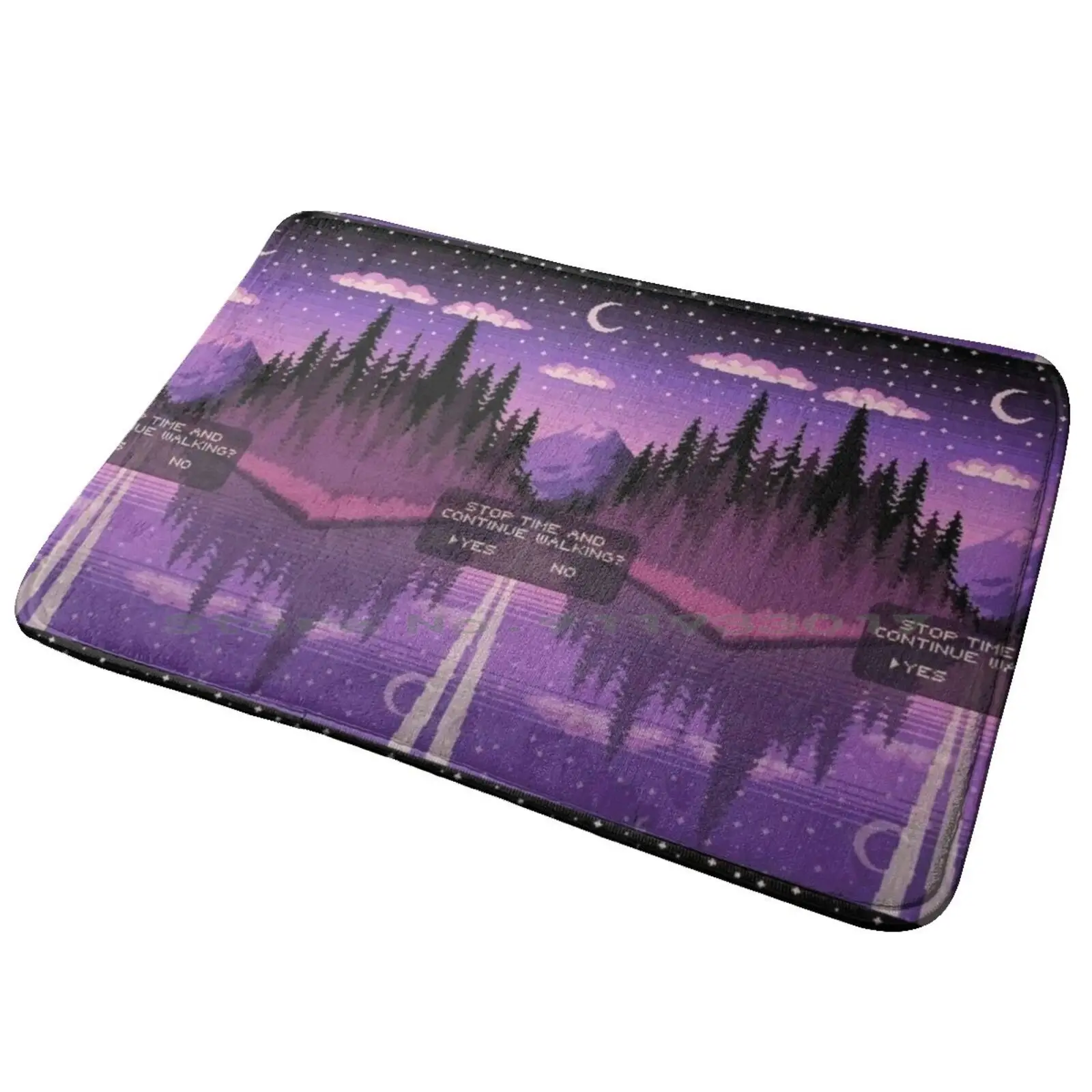 

Stop Time Entrance Door Mat Bath Mat Rug Welcome To Nightvale Wtnv Night Vale Creepy Eyes Cute Glow Cloud Funny Anti-Slip