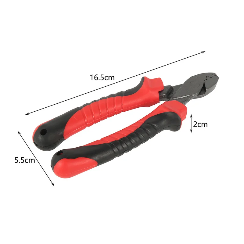 

1xFishing Crimping Pliers Mixed Fishings Line Accessories Crimping Sleeves Compact Rust Resistant Copper Tube Gear Tackle Tools