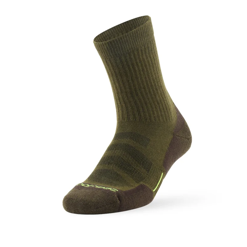 1 pair green Носки для бега, ZEALWOOD унисекс, антибактериальная влага, впитывающая подушка, походные носки, носки для мужчин, женские носки, 1/3 пар - Цвет: 1 pair green